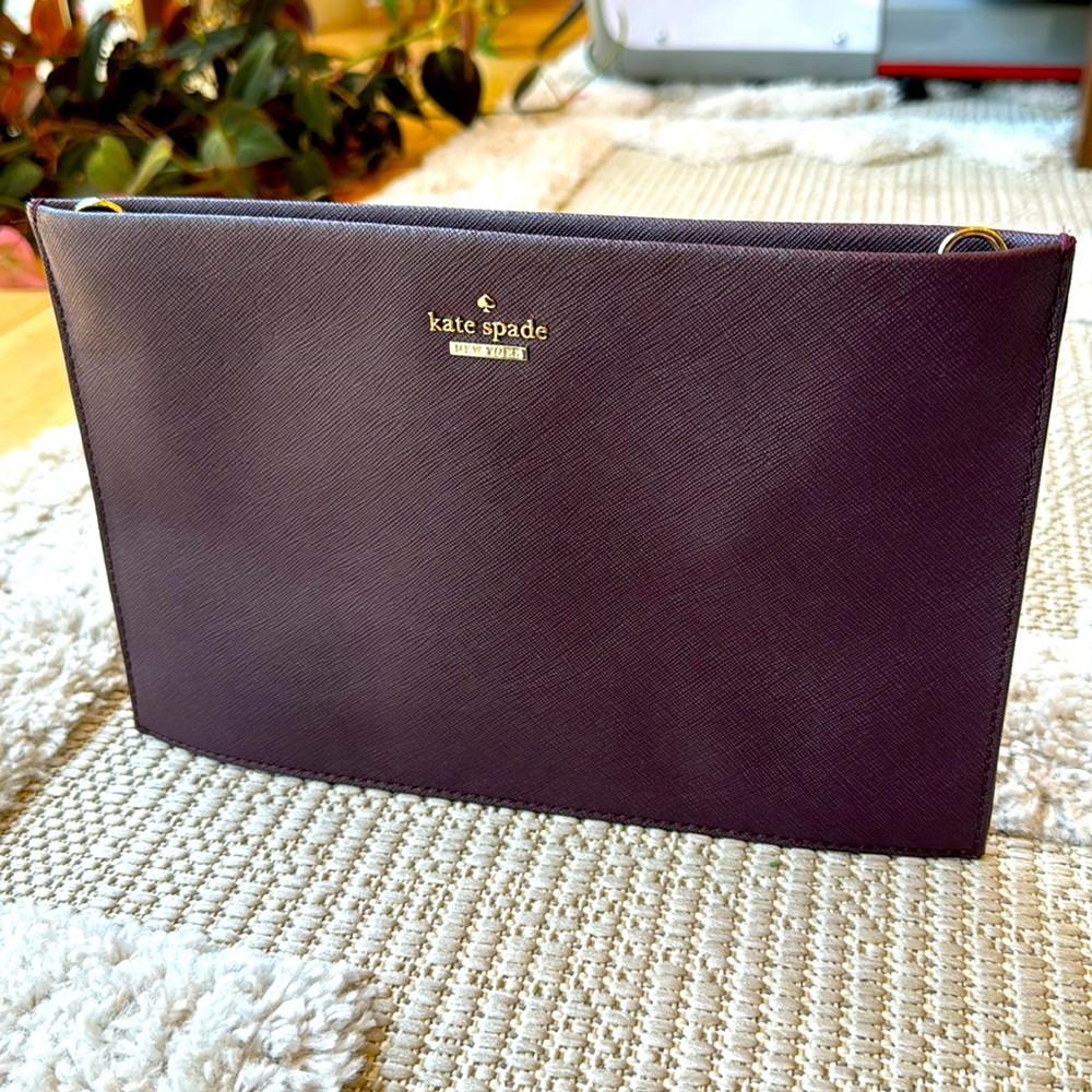 EUC Kate Spade Deep Purple Clutch/Crossbody